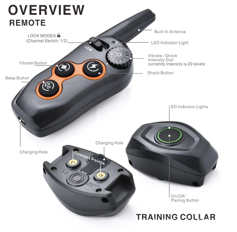 iPetDogNew design new best price good electric shock self defense with high quality