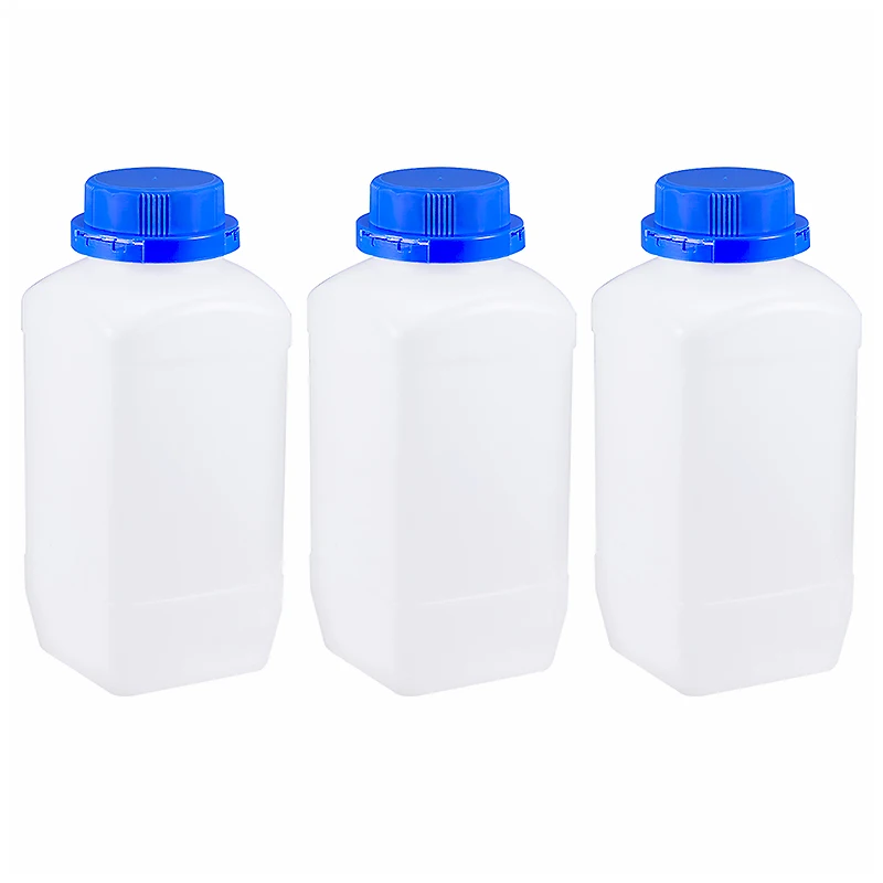 Laboratory disposables 250ml 500ml 1000ml plastic reagent bottle with blue screw cap