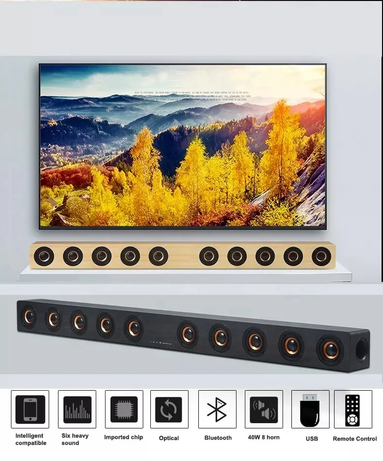 D90 wooden home theater,wooden blue tooh speaker sound bar with subwoofer for tvcaixa de som torre,retro boombox tower speakers