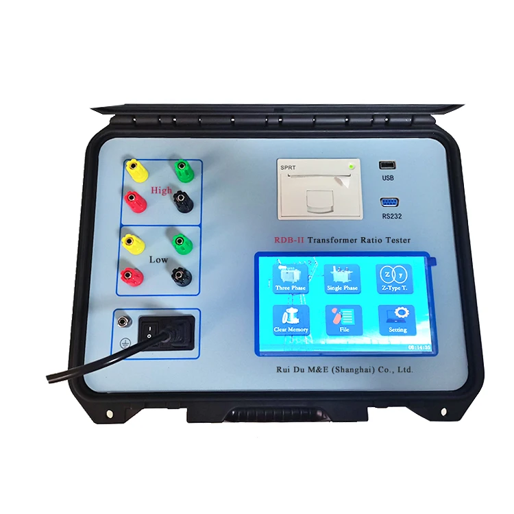portable digital Fully Automatic three 3 phase transformer turns ratio tester multi-functional  TTR meter