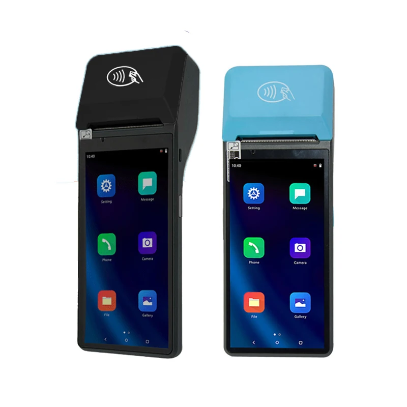 6.0 Inch portable mobile android 10.0 pos system with fingerprint 58mm thermal printer Z300