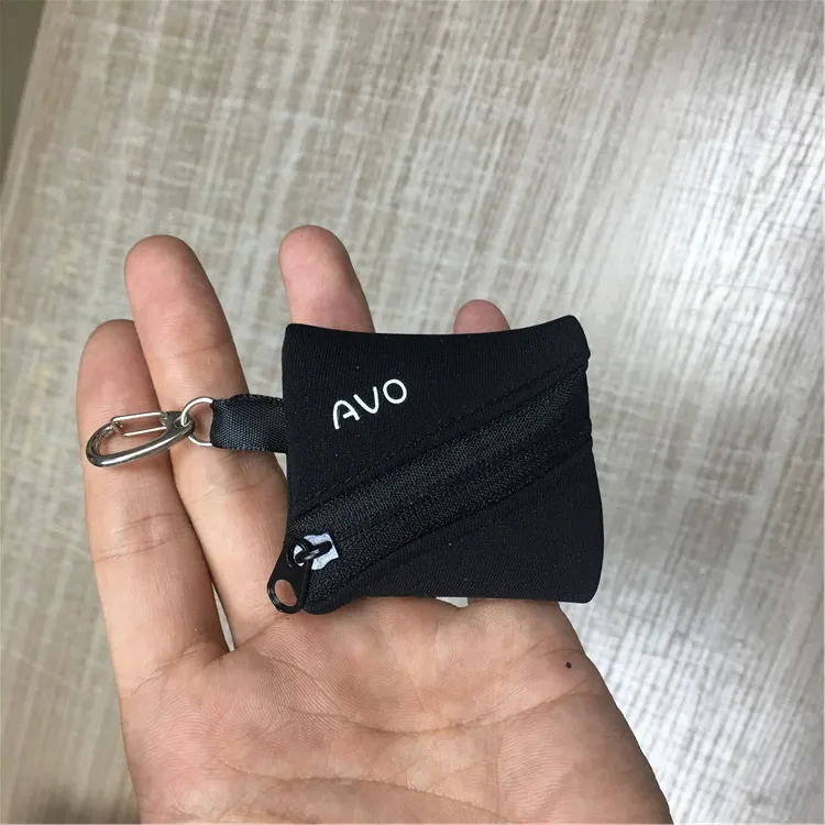 Factory Custom Polyester Portable Travel Small Necklace Jewelry Packaging Pouch Bag Fabric Zipper Key Coin Pouch