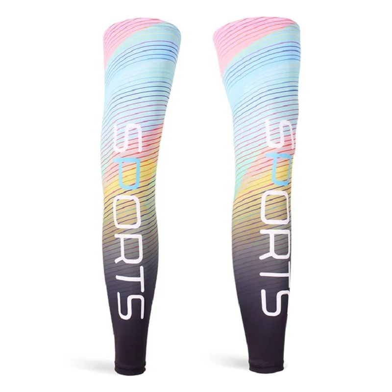 Ice Silk Silicone Sunscreen Leg Cover Car Driving Gloves Men Women Summer Outdoor Sports Cycling Basketball Leg Protection