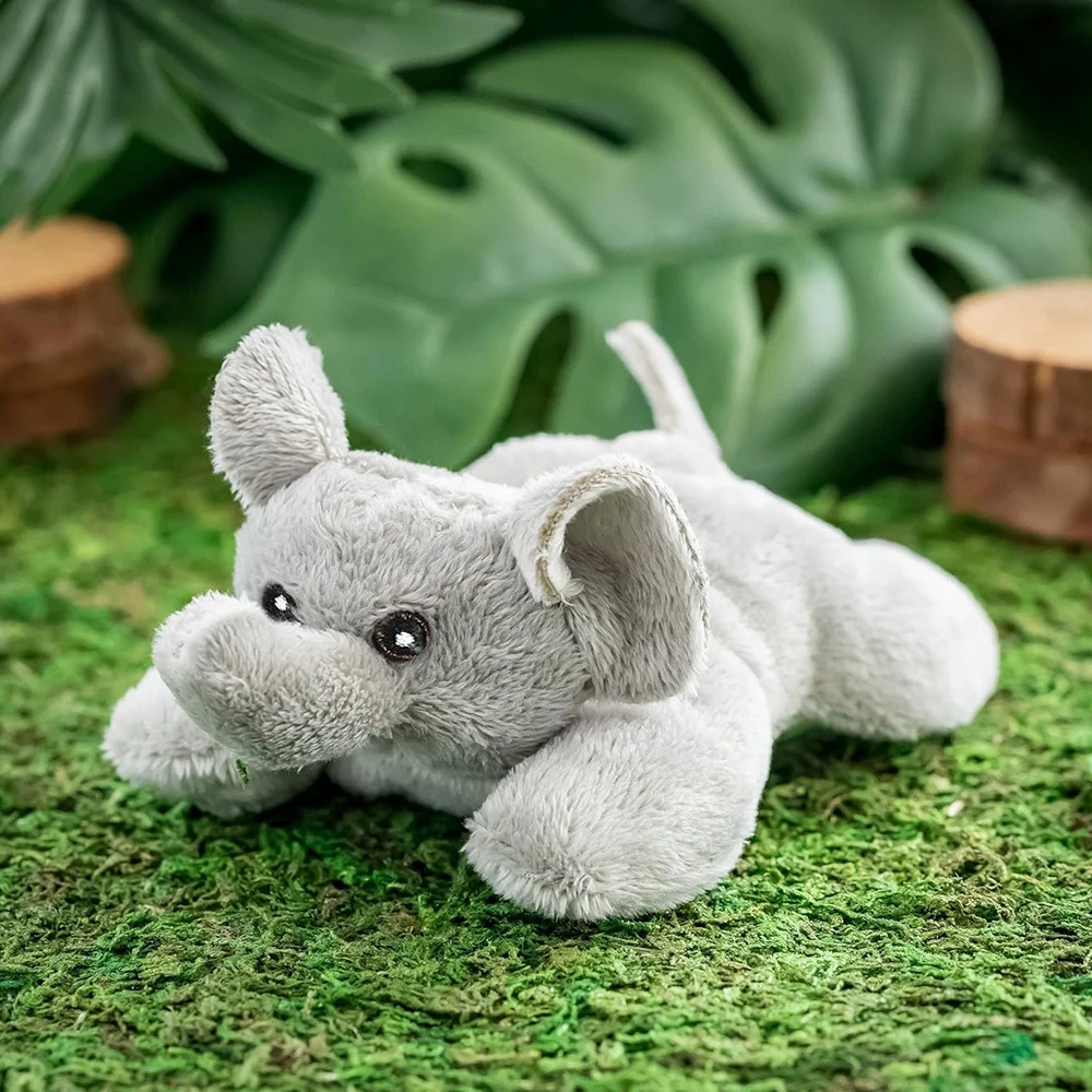 Plush Single Elephant Mini Small Stuffed Animal Toys Key Ring Party Favors Kids Promotional Cheap Wholesale Elephant Keychain