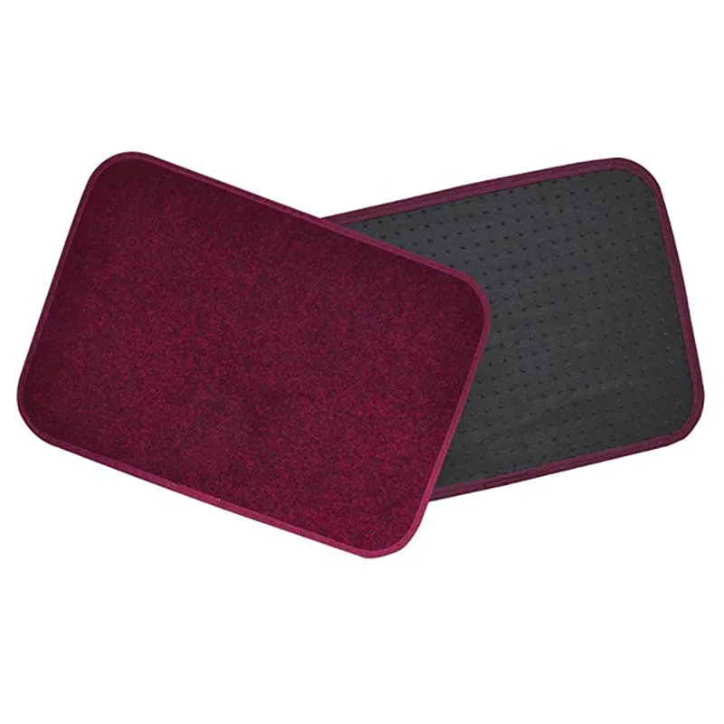 Customised Sizes  pvc car mat usual All-in leather auto car floor MATS non slip universal mat  Burgundy