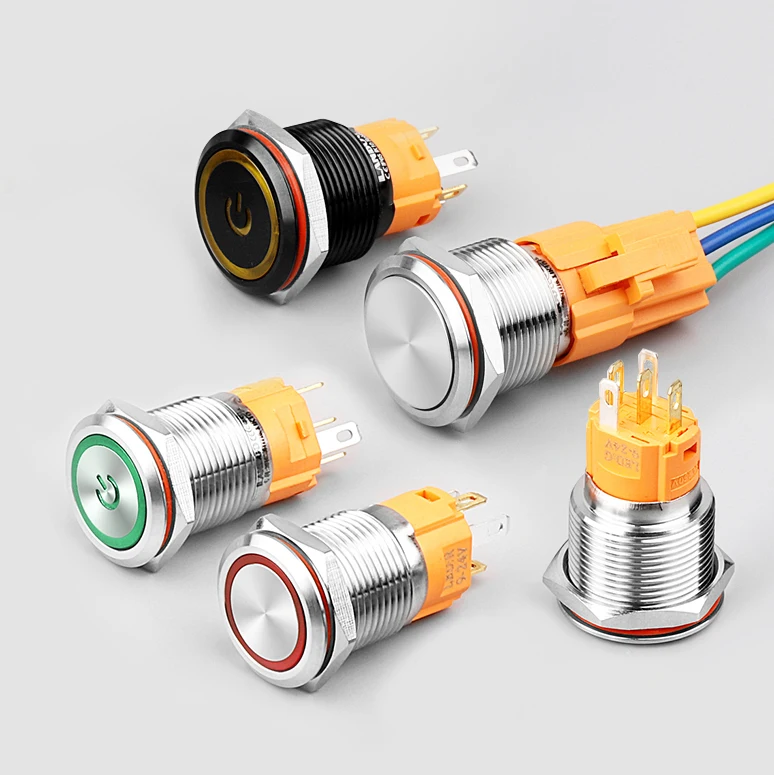 Lanboo 19 мм контакт управления Soft Touch кнопочный выключатель с точечной светодиодной подсветкой клавиш, Индуктивный переключатель водонепроницаемый IP65 сенсорный переключатель