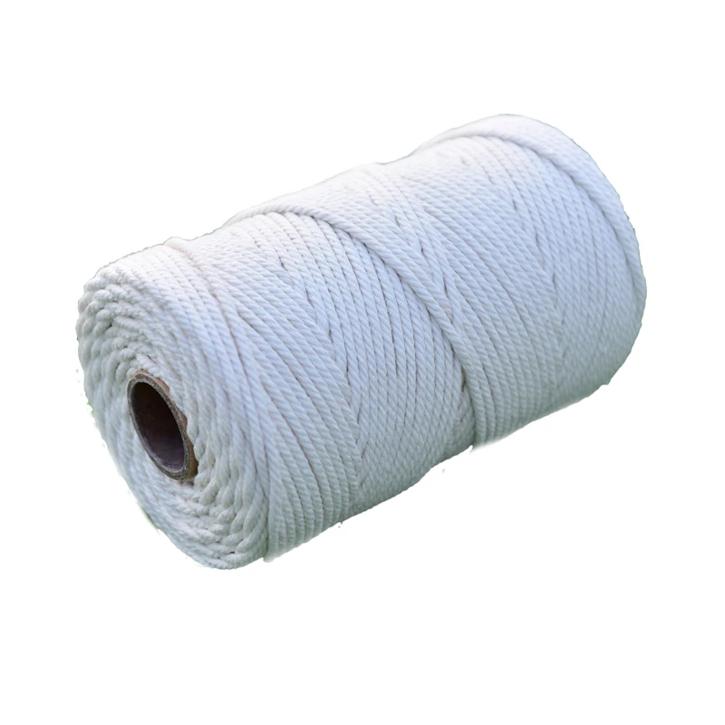 
2021 Natural 100% Wall Hanging DIY 3 MM 4 MM 5 MM Crafts Knitting Macrame Cord Cotton Cord Cotton Macrame Rope 