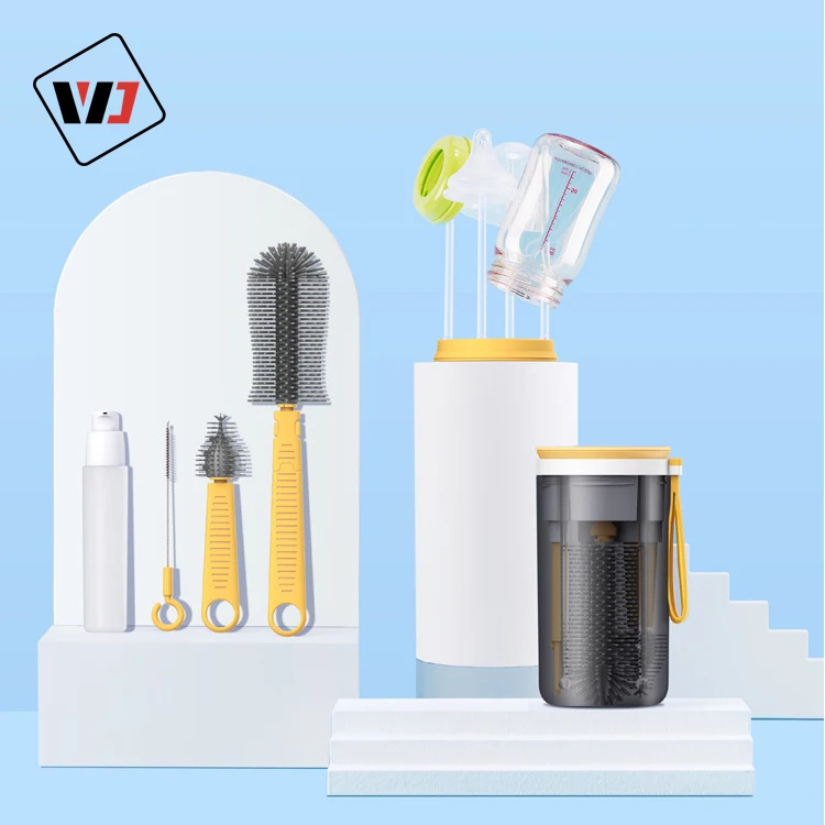 2022 new development  multi-function cleaning baby bottle brush office Manual  cleaning brush baby bottle