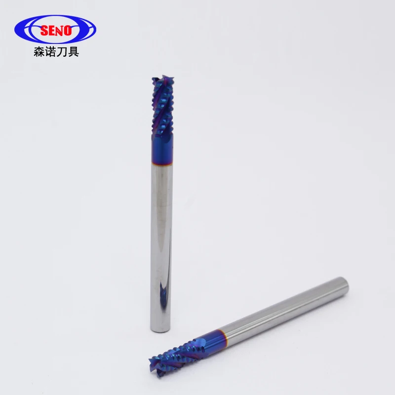 SENO Manufactures Special Coating 4 Flutes Rough Solid Carbide End Mills for Titanium Precision Machining