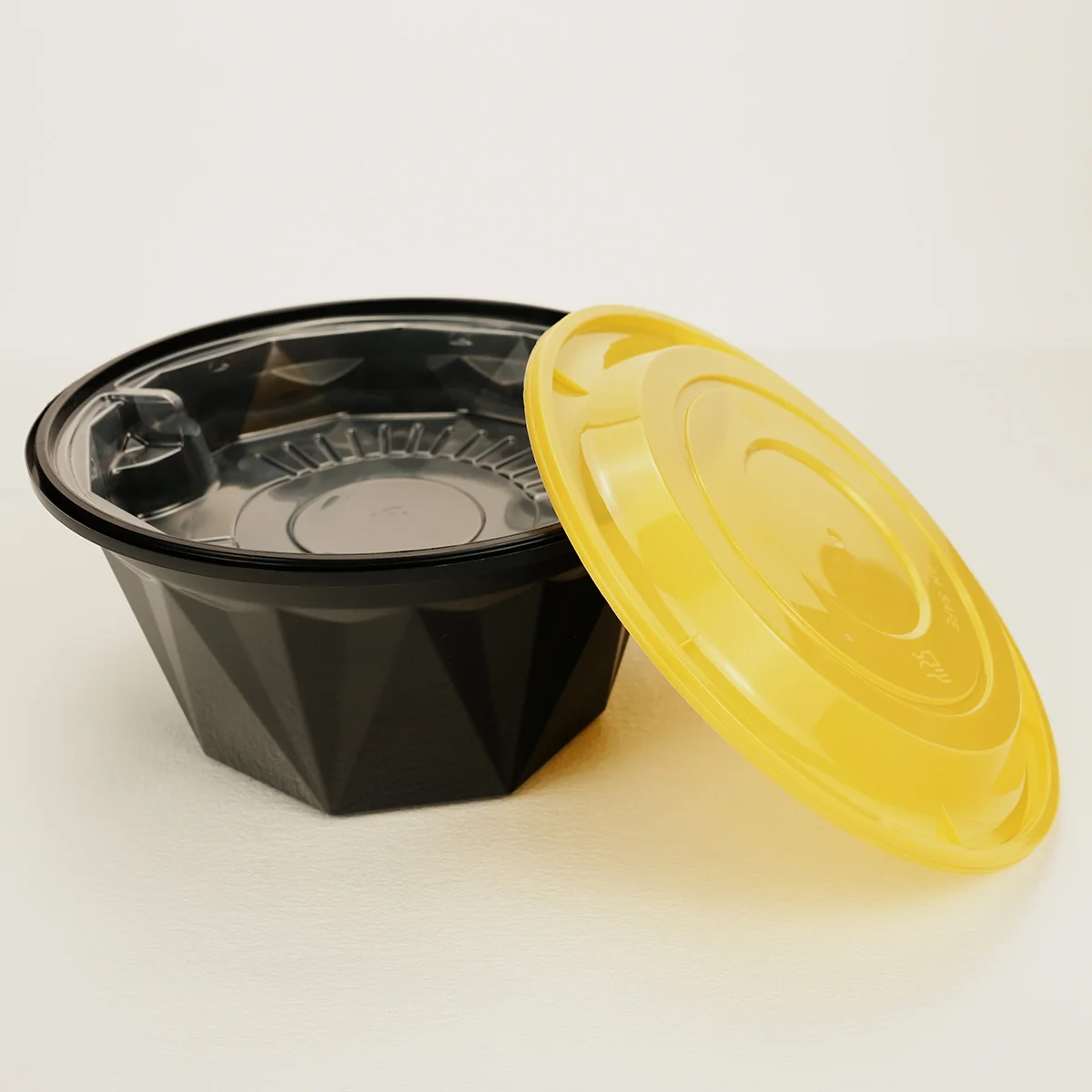 Custom printed beautiful and durable salad pasta plastic environmentally friendly packaging bowl