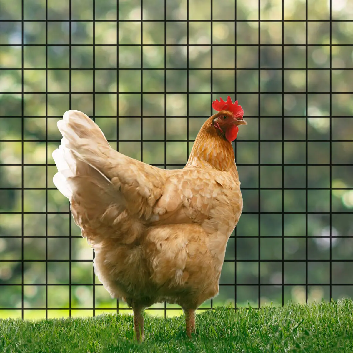 Dingzhou Five-Star Metals 1x2 2.5mm black pvc coated chicken house welded iron wire mesh farm/cattle grid wire fence