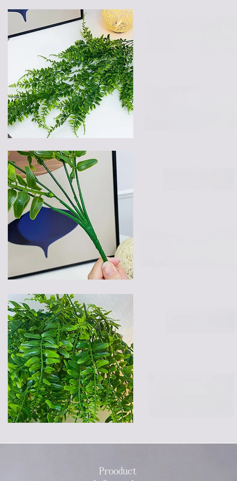 Simulated Persian leaf wall hanging Persian rattan for home fake leaves simulated plants green plants decorative plastics plants