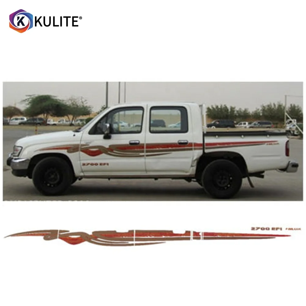 Классическая наклейка для кузова автомобиля 3 м для пикапа Toyota hilux 2003, аксессуары, украшение, графика