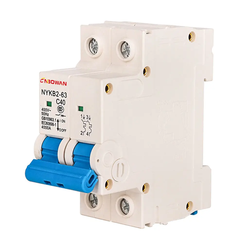 Double 12 Carnival DZ47-63 4 Pole 63a 230/400v  1p 2p 3p 4p Manufacturers Circuit BreakerMiniature Air Circuit Breaker