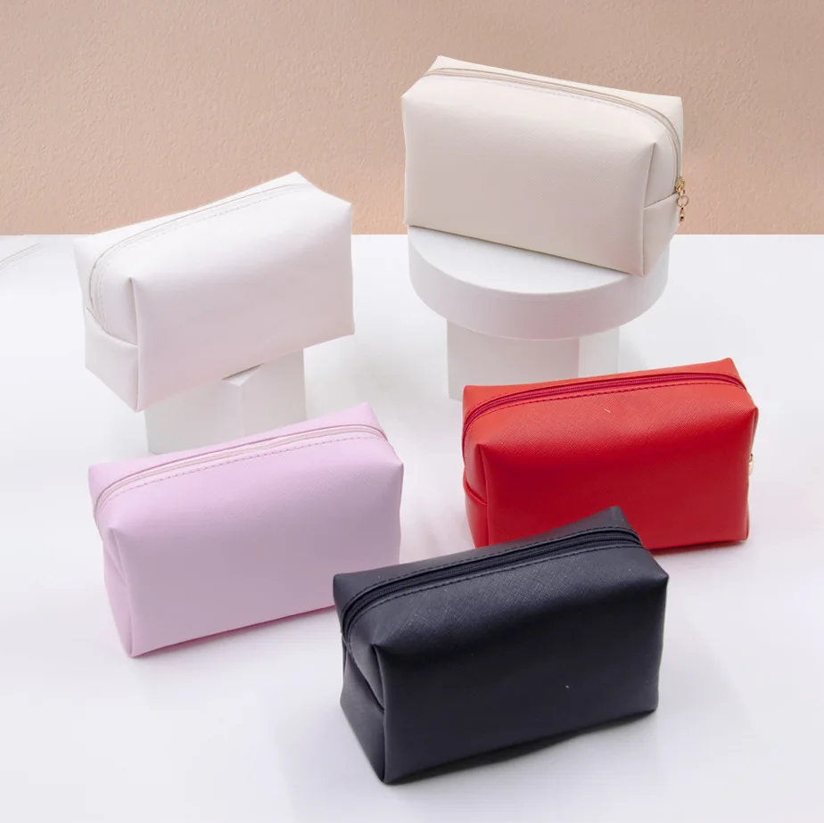 Personalized Luxury Clutch PU Zipper Makeup Cosmetic Bag Large Capacity Wash Bag for Travel