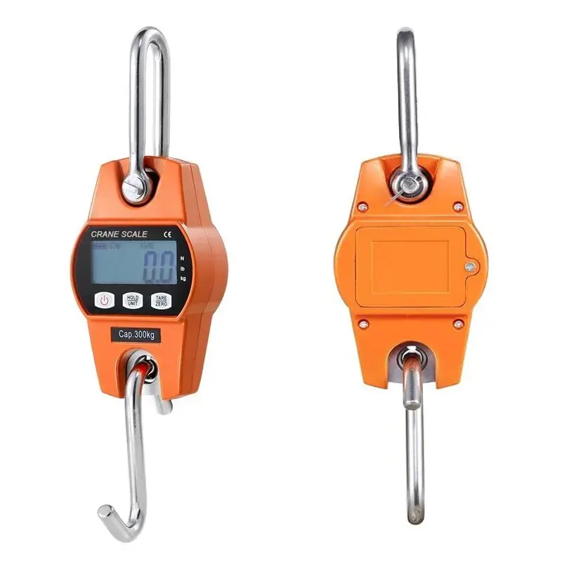 High Quality 300KG Mini Digital Crane Scale Luggage Fishing Balance Pocket Weight Scale Hook hanging Crane Electronic scales