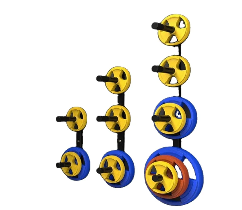 Ironhawk Floating Shelf Brackets Olym Weight Plate Wall Storage Rack for weight plate storage