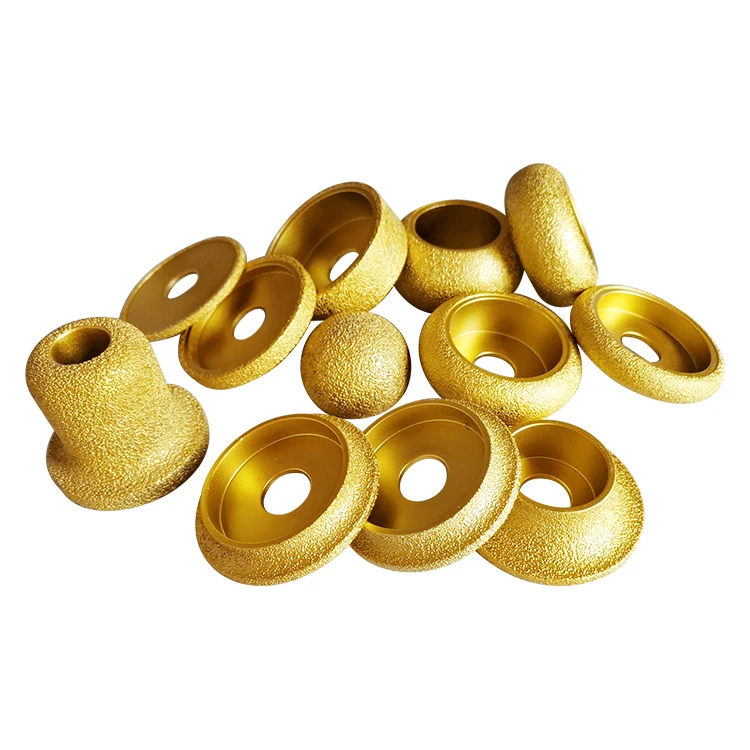 75mm Vacuum Brazed Concrete Masonry Profile Hand Centerless Diamond Slotting Edging Grinding Wheel