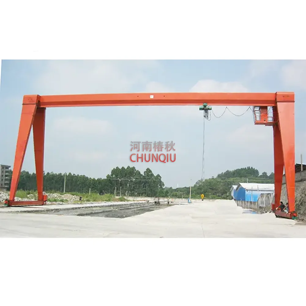 Europe Type Single Girder Beam Rail Mounted Electric Hoist Gantry Crane 20 Ton