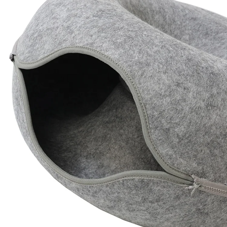 Wholesale good quality polyester thermoforming cat bed customized color size PET felt pet house for home