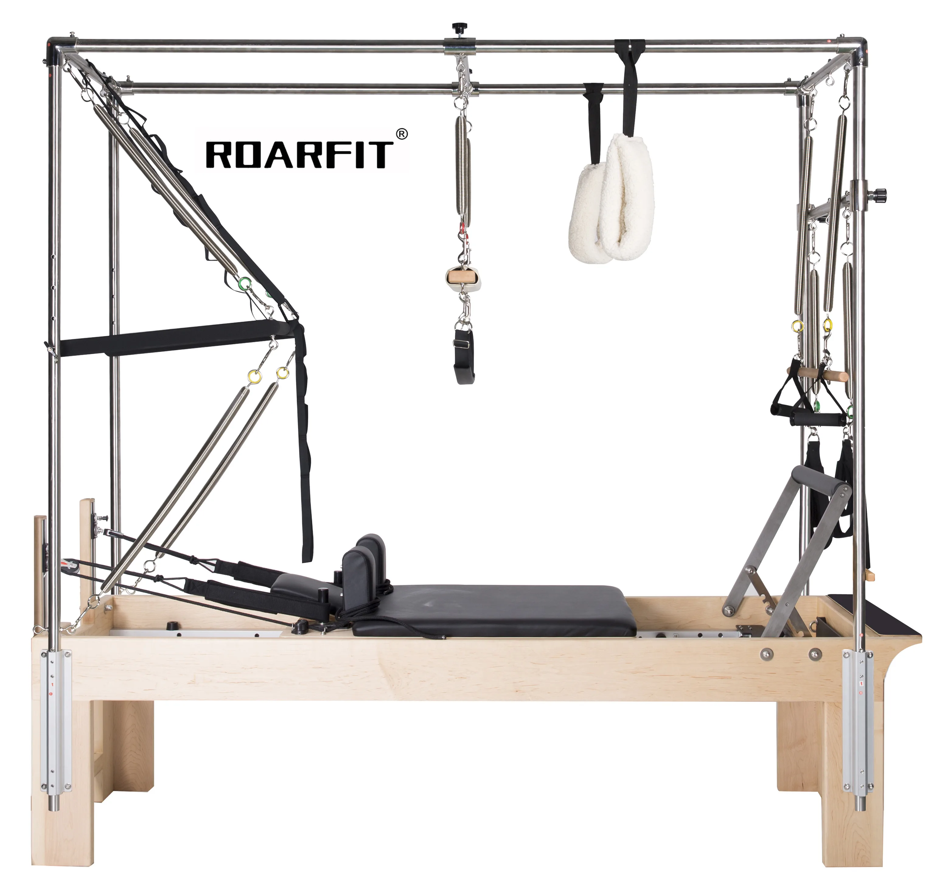 Aluminum/Wood Pilates Reformer with Half Trapeze Pilates Reformers with Tower Pilates Cadillac