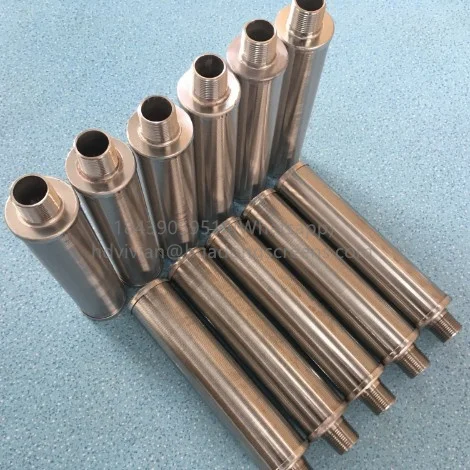 Stainless steel 100 micron Automatic Back Wash Filter Tubes For Water Treatment Self Cleaning Filter Tube Sintered Mesh Filter