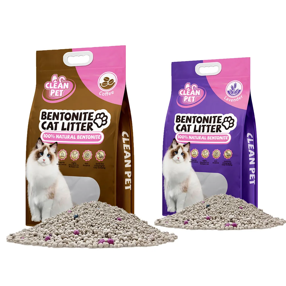 Arena para gatos coffee lavender sand cat 1-3.5mm ball shape filler for cats