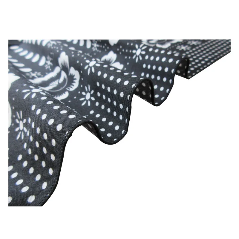 Hip Hop 100% Cotton Black Bandanas for Men
