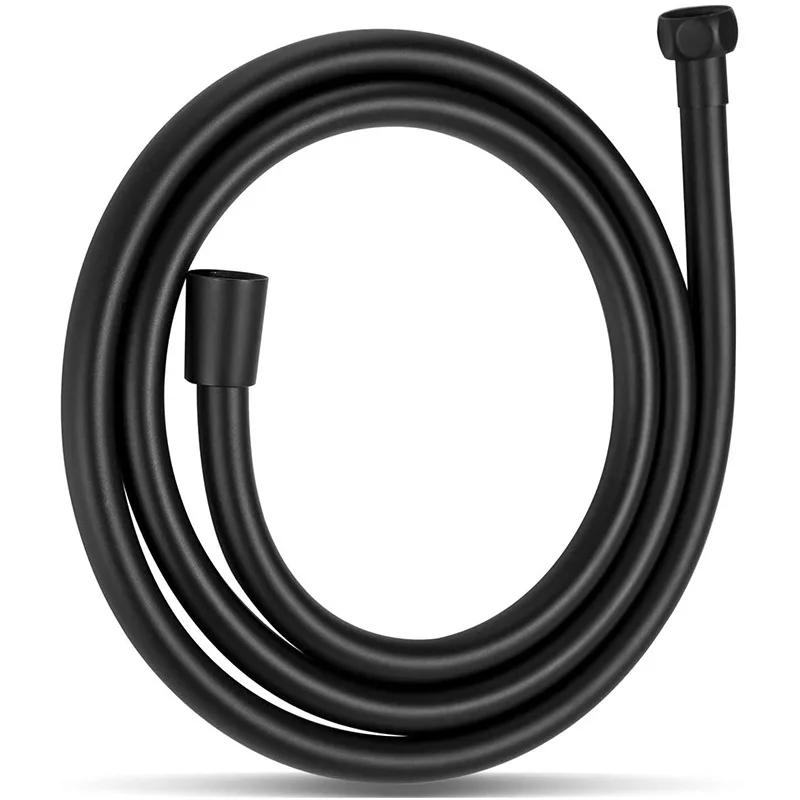 Matte Black Premium Rv Pvc Handheld Flexible Shower Head Hose 1.5 M