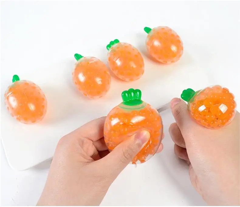 Carrot New and Unique Simulation Carrot Stress Relief and Release Fidget Toy Squeeze Toy