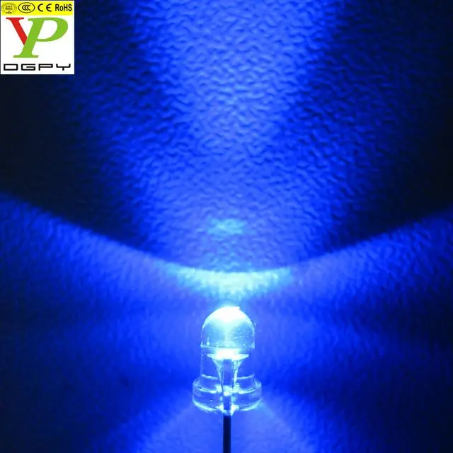 Customized high quality 3mm 5mm 8mm 10mm Blue Red/Yellow/Amber/IR/Pure Green/Orange/UV purple pink light emitting diodes led