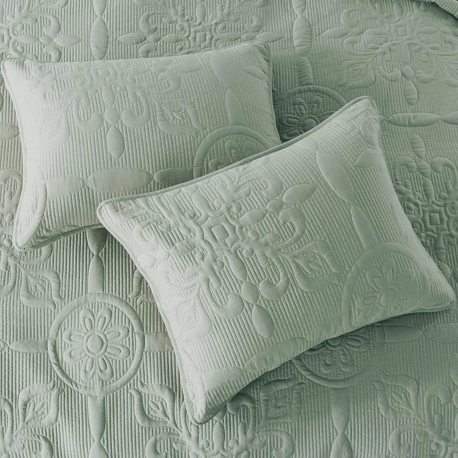 100%polyester hot-selling pattern Austin 3-Piece Over-sized Quilted Bedspread Set