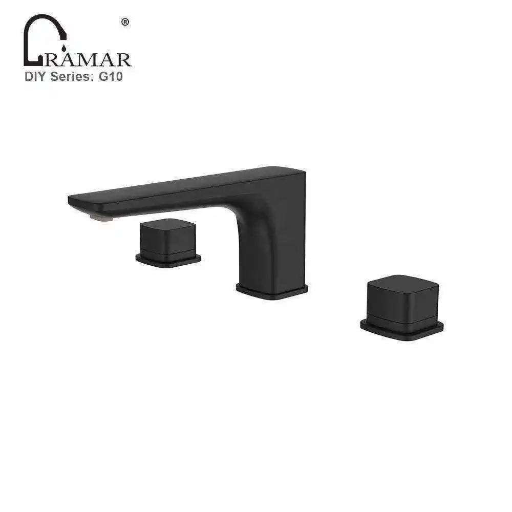 UPC Full Copper Double Handle Chrome Fancy Bathroom Basin Mixer Taps