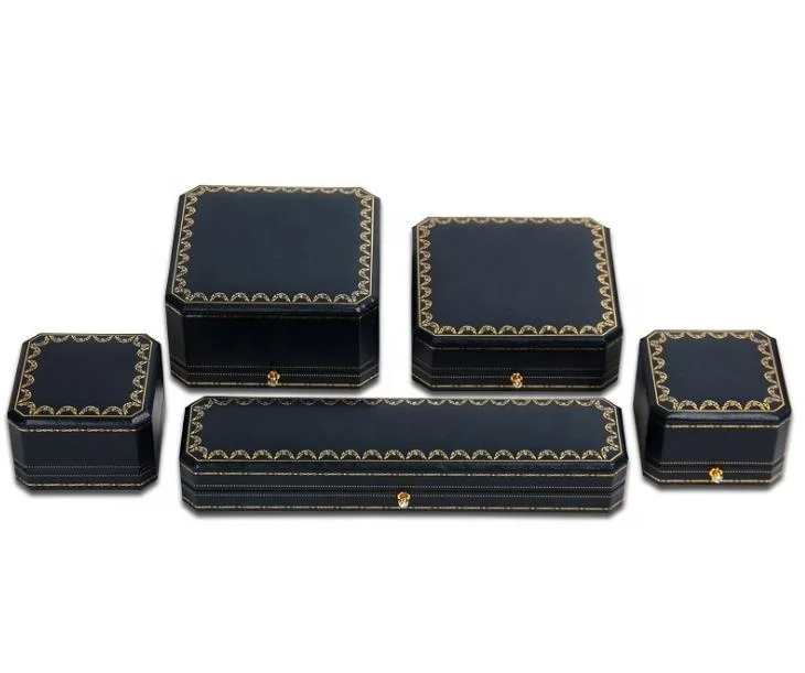 Custom Logo Luxury Leather Jewelry Box Luxurious Gift Box for Ring Necklace Packaging