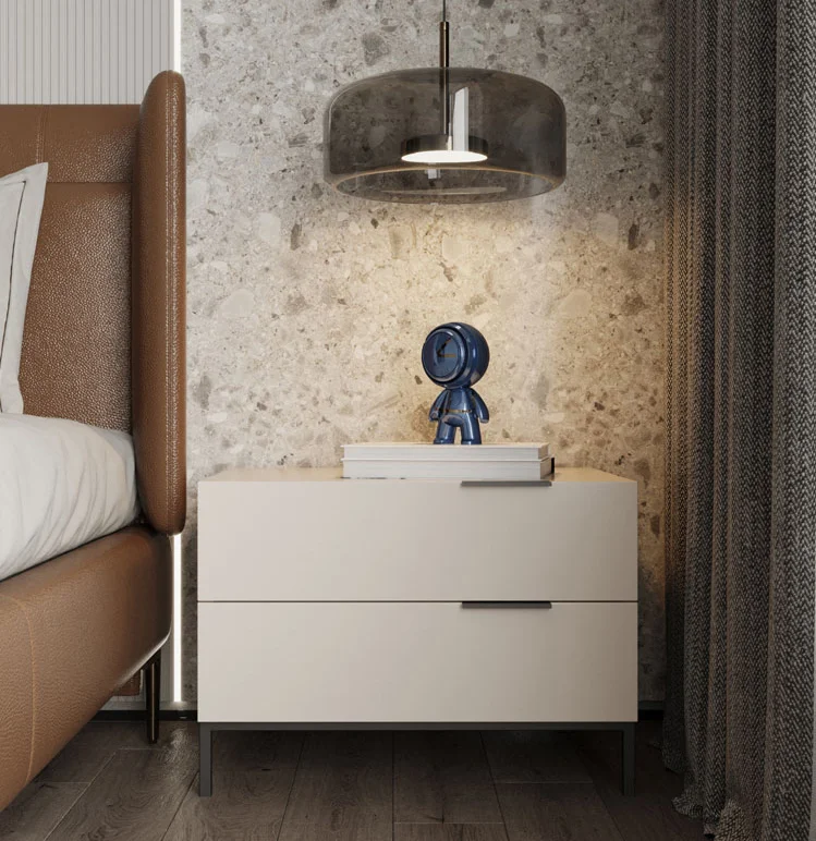 Side Tables Design Nordic Wooden Modern Nightstand Bedroom Furniture Home Furniture for Bedroom Bedside Luxury