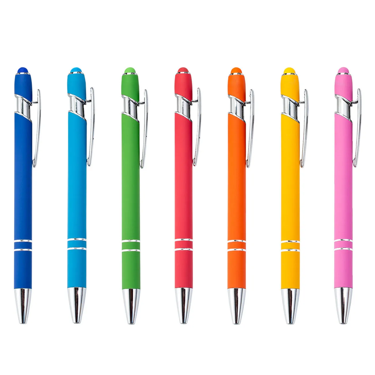 Smooth Writing Ballpoint Pens with Touch Screen Function - Custom Colors & Logo Options Available
