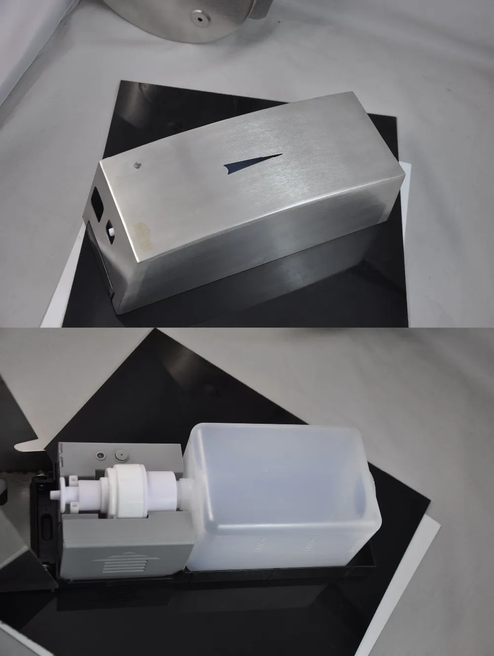 Airport/Office stainless steel automatic sensor touch free wall foam hand soap gel hand sanitizer dispenser 1000ml