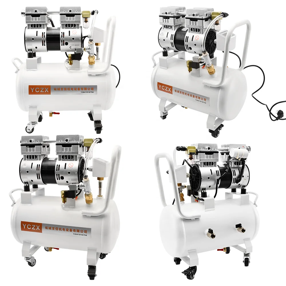 FVN-180H 220V 600W 120L/min -98KPa Industrial Mini Electric Oil Free Piston Air Pressure Vacuum Pump With 20L Air Pressure Tank