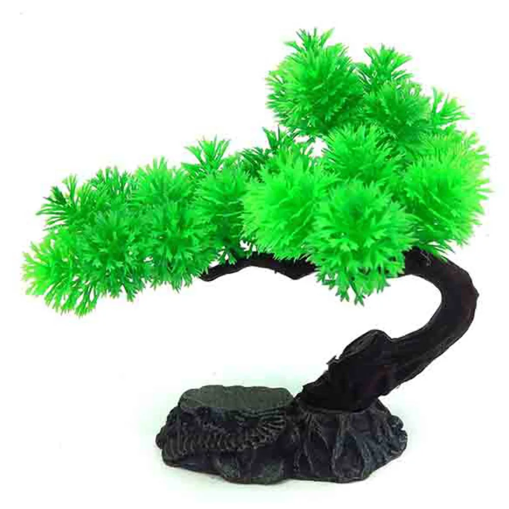 Wholesale Plastic Tree Aquarium Artificial Plastic Plants for Fish Tank Decoration Aquarium Accessories De Plantas Acuario