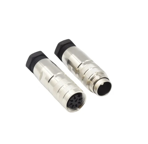 Gx12-7 aviation plug plug Aviation plug male A-code field wirable connector for factory automation sensor