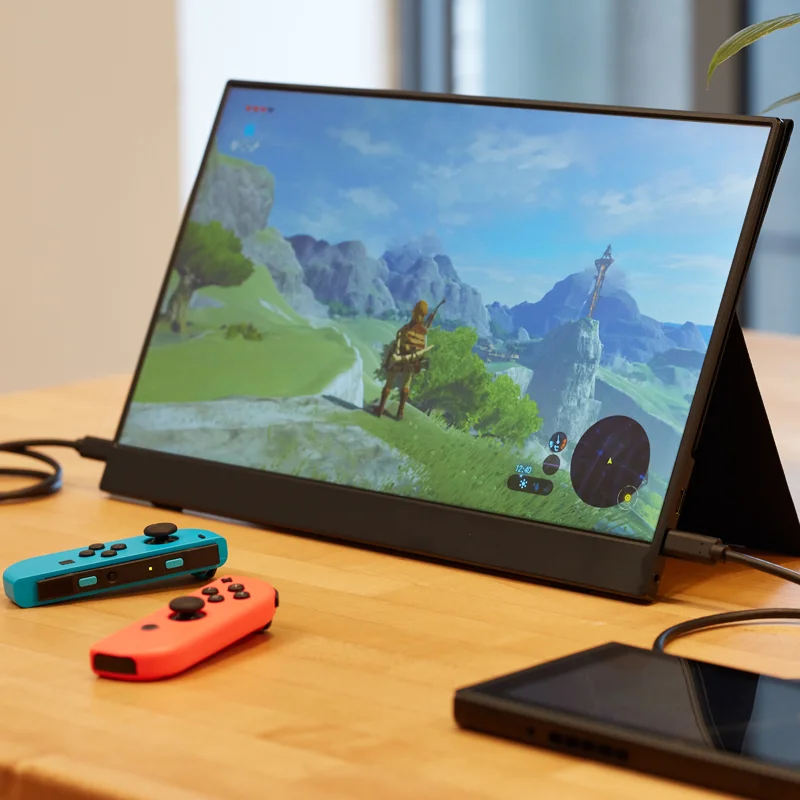 best ultra-thin ips  15.6 4k uhd portable monitor 144hz with hd+mi usb c port for ps4 and ps 5 gaming