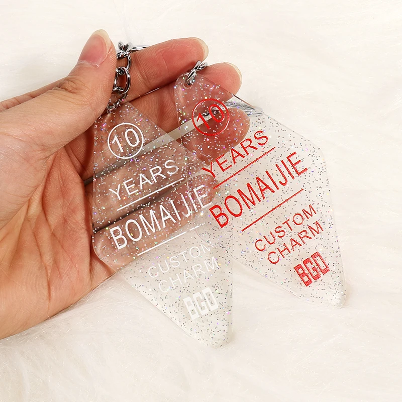 Fast Shipping Competitive Price Korean Key Chain  Lighter Offset Printing Acrylic Keychain