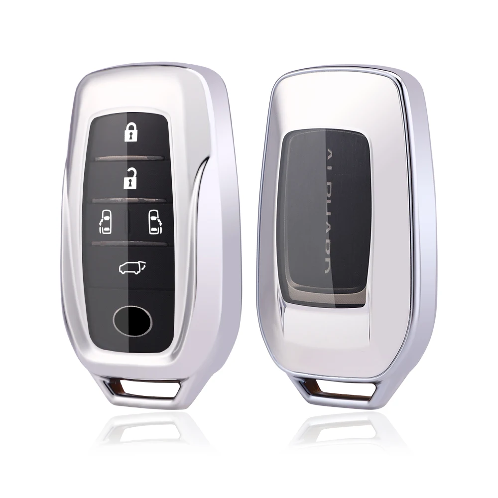 Роскошный чехол для ключей 2024 TPU автомобильный держатель Toyota Corolla Prius Camry Rave 4 ключа