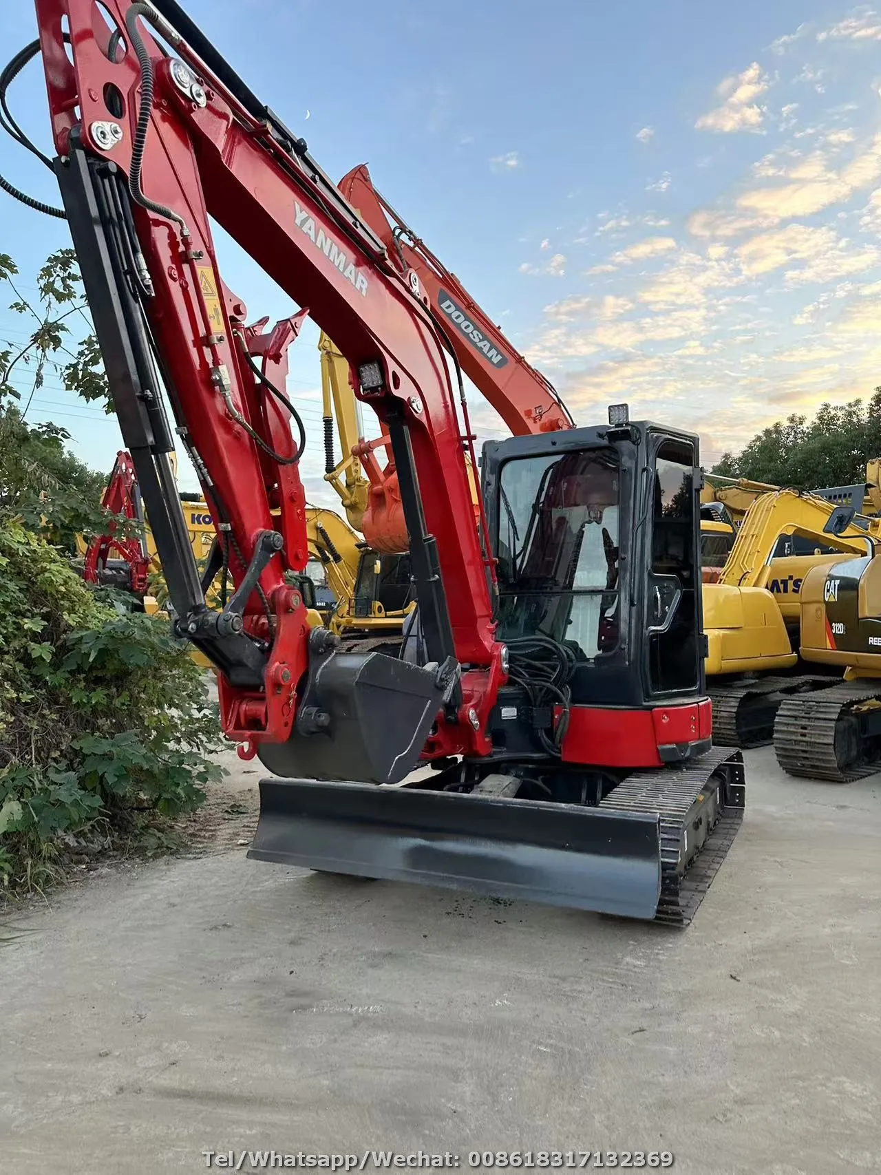 100% Original Yanmar VIO50 VIO55-5 VIO55-6 5 ton 5.5 ton Small Excavator Second Hand Yanmar Mini Digger