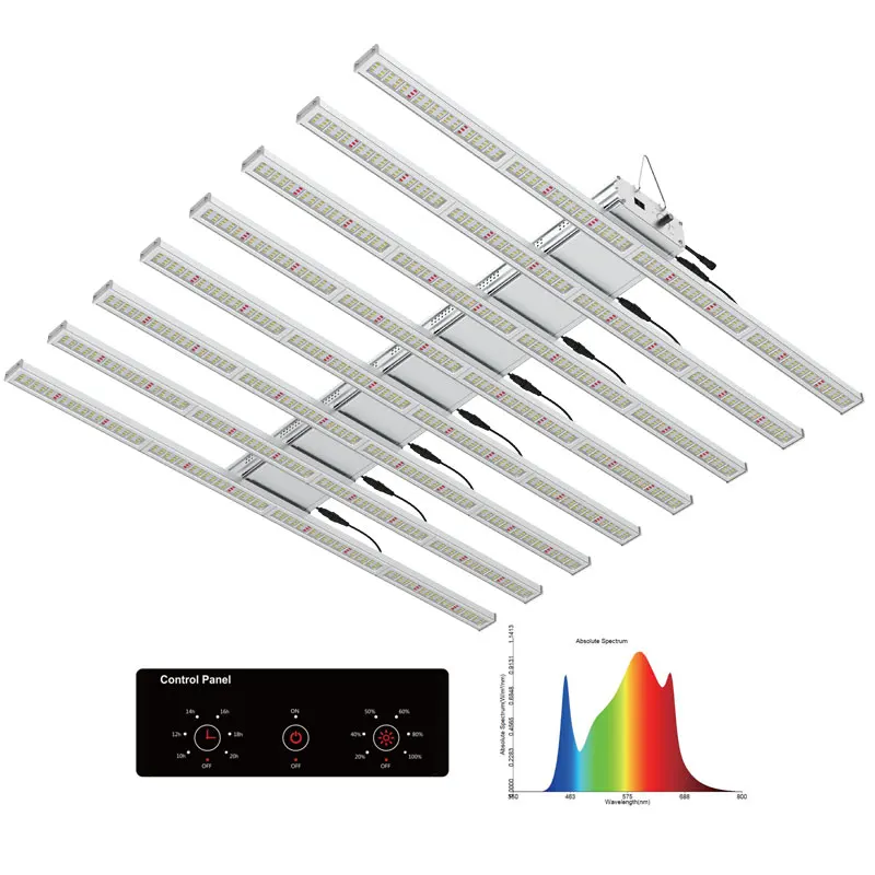 Full Spectrum Indoor Smd Spyder Bar 600w Linear Epistar High Par Bloom Vegetable Veg Board Led Grow Light Strip