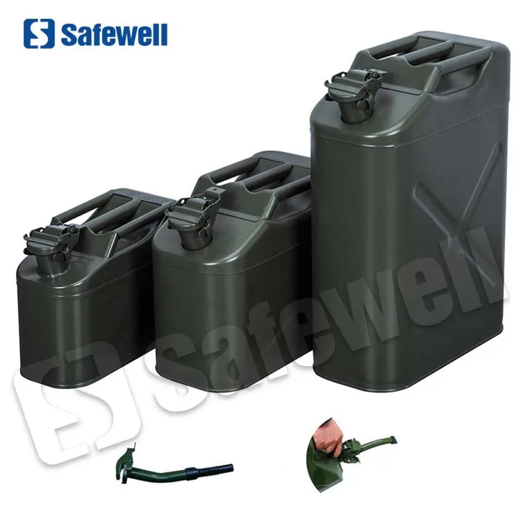 SWJC-06 High Quality Steel Petrol Fuel Tank Vertical Gas 20L Jerry Can