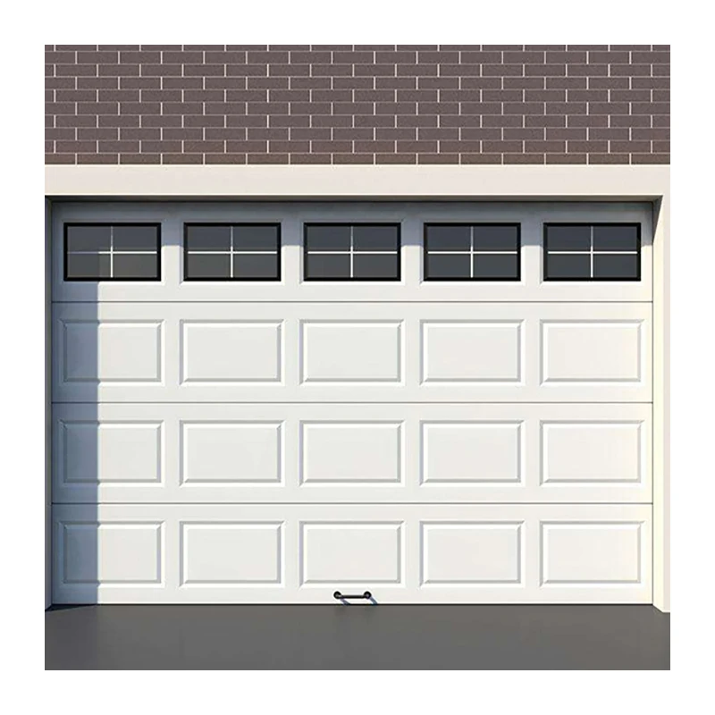 Home Master High Quality Aluminum Overhead Garage Doors 16x7 and 8x7 Sectional Modern Design Finished Surface Wholesale
