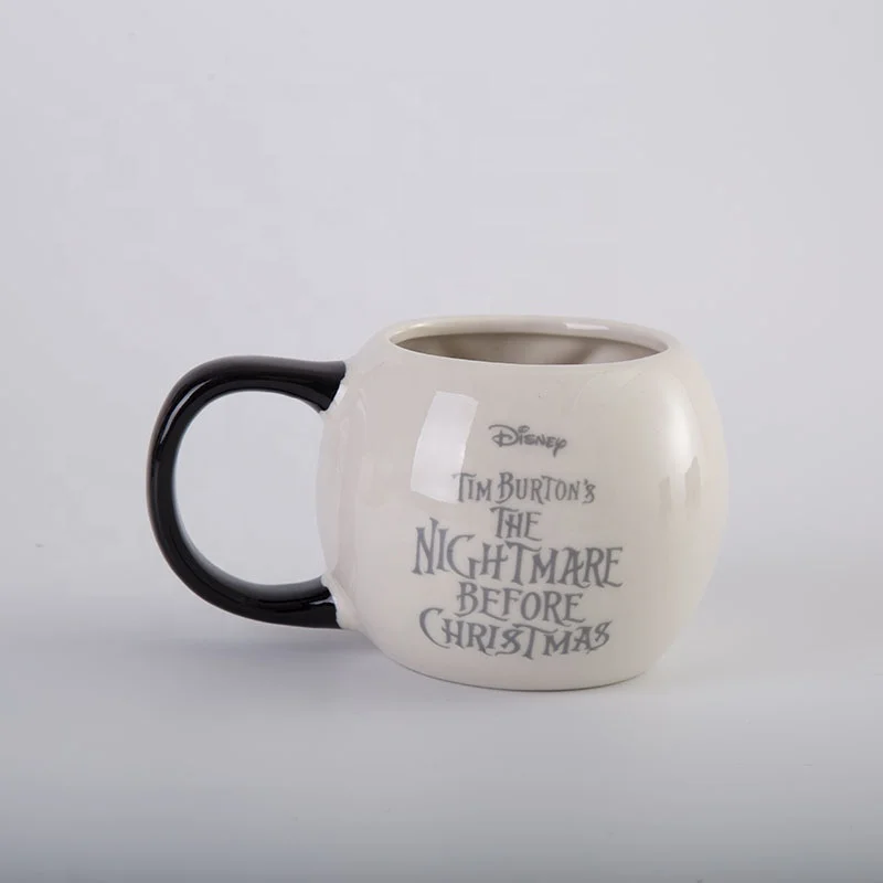 Shocking Christmas Eve Jack Mugs Halloween Spoof Ceramic Pumpkin Coffee Cups Custom Logo Christmas Cup