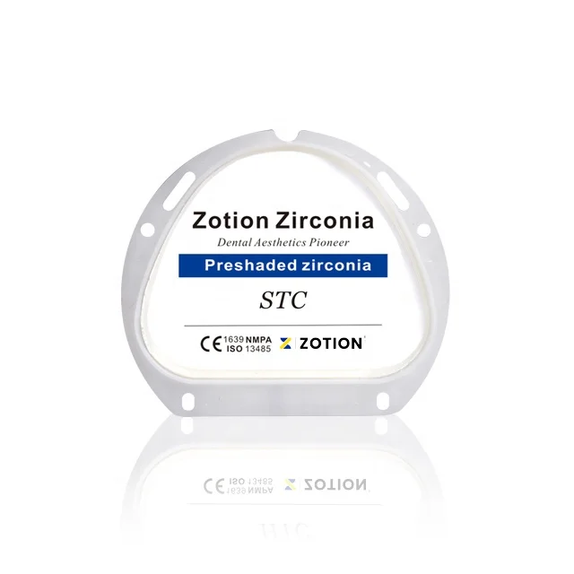 Zotion preshded 16 shade STC dental zirconia block