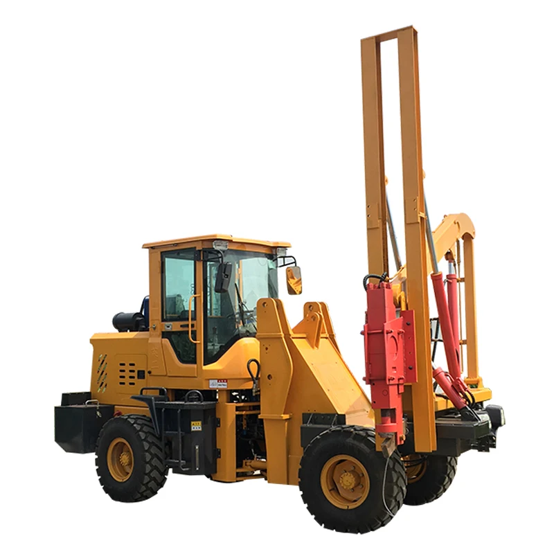 High efficiency pile driver road guardrail pile driver engineering car Chinese manufacturers direct sales